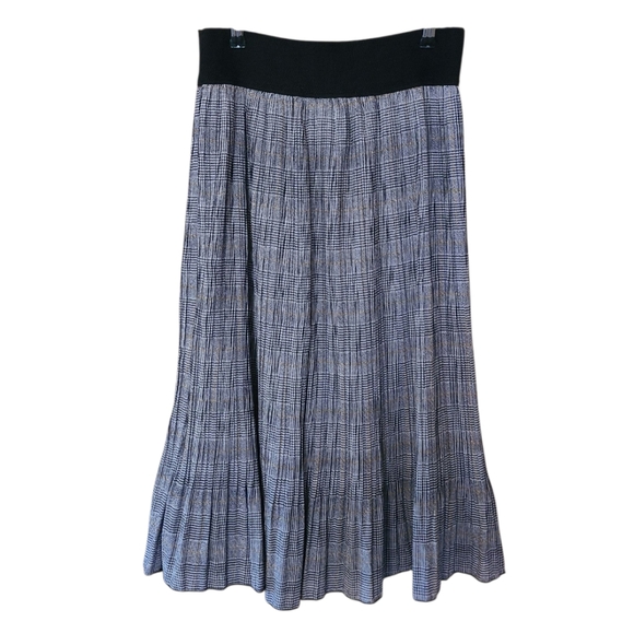 Women's Metro Wear Long Plaid Houndstooth Maxi Skirt Medium - Picture 1 of 10